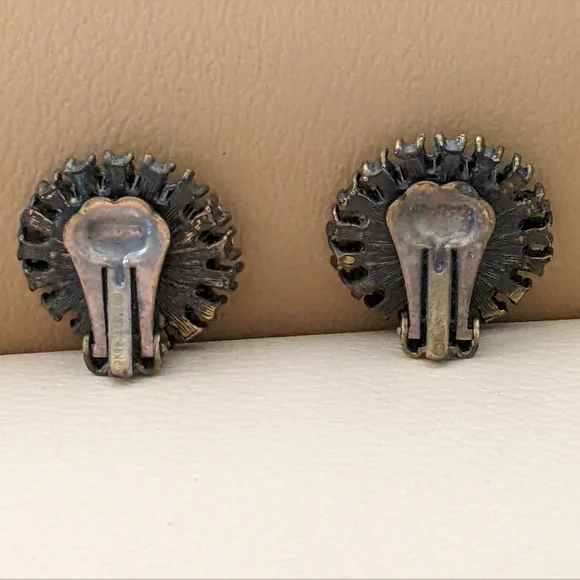 VINTAGE KIRKS FOLLY CLIP-ON EARRINGS - Picture 2 of 5